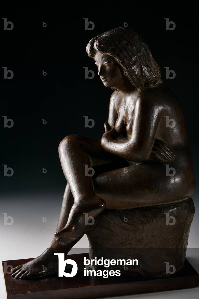 Femme assise (bronze) par Ivo Soli