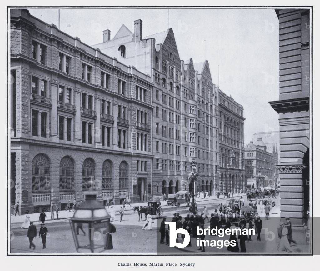 Image of Challis House, Martin Place, Sydney (b/w photo) by Australian
