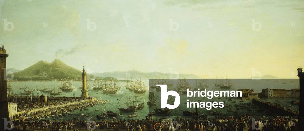 L'imbarco del re Carlo III di Napoli, XVIII secolo (olio su tela)