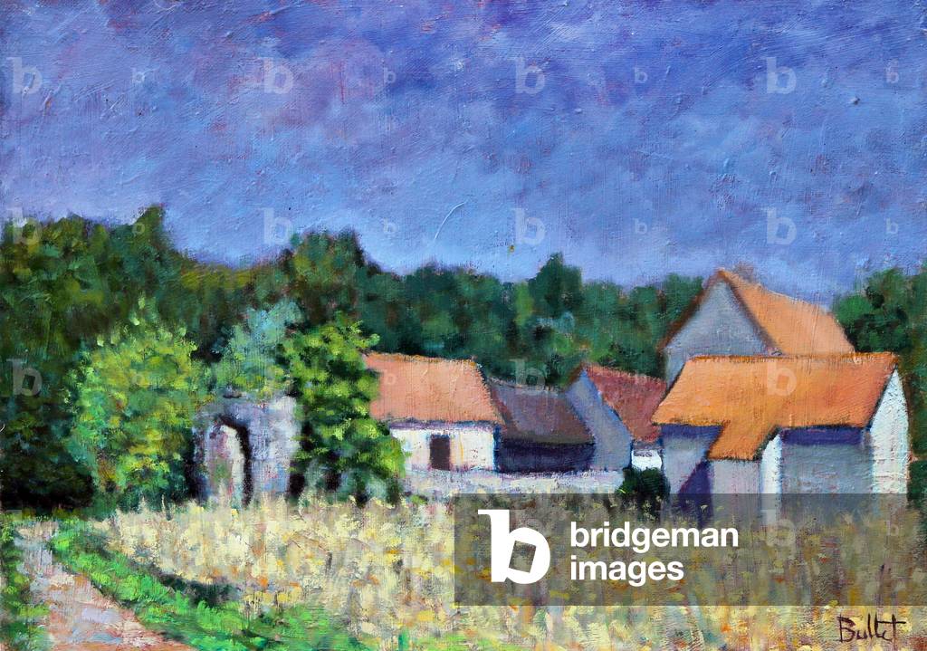 Village sous le Soleil, 2003 (huile sur panneau)