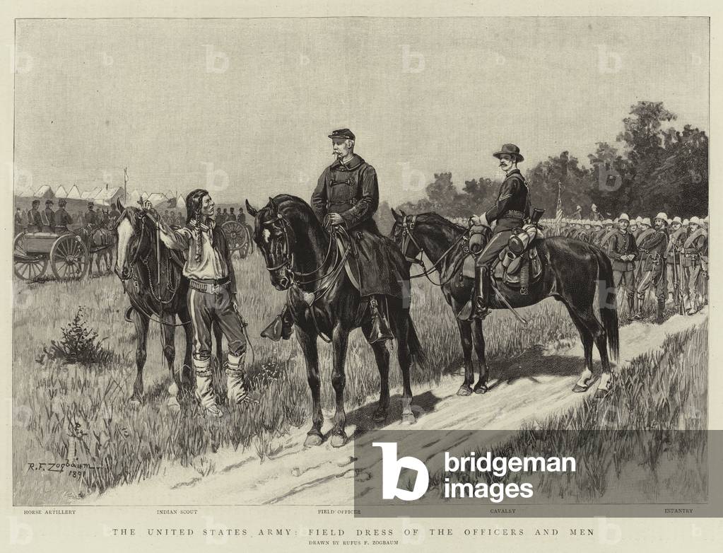 "Die Vereinigten Staaten Armee" von Rufus Fairchild Zogbaum, b/w