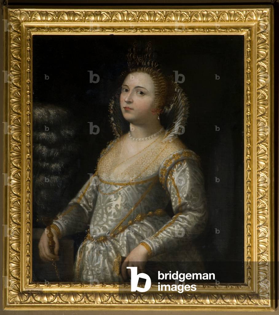 Bildnis einer Dame (Öl auf Leinwand)