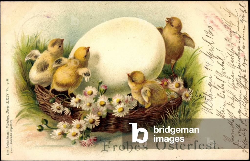 Immagine di Stampa "Auguri in rilievo per la Pasqua"
