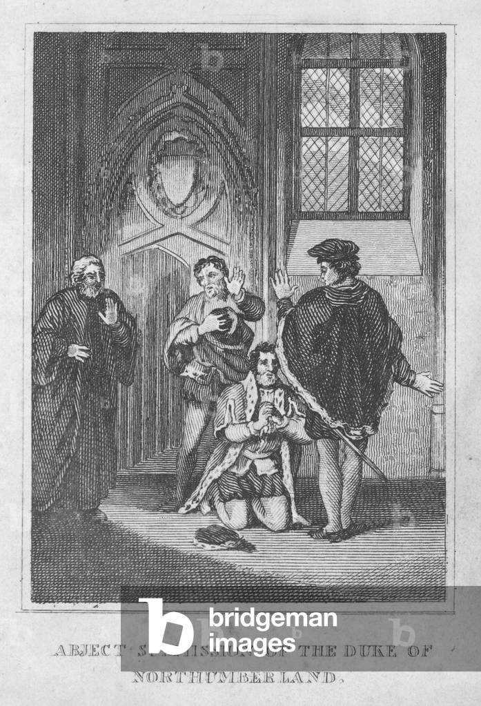Abjekte Vorlage des Herzogs von Northumberland (Gravur)