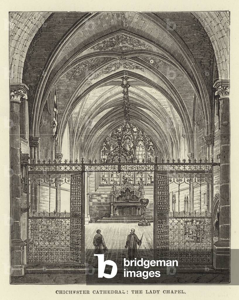 Chichester Cathedral, the Lady Chapel (engraving)