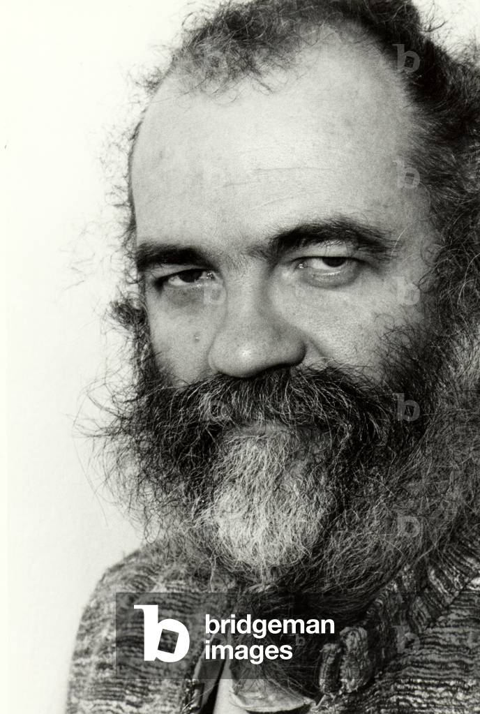 Bild von Fotografie "La Monte Young im Jahr 1985 (Foto)" 1985, b/w