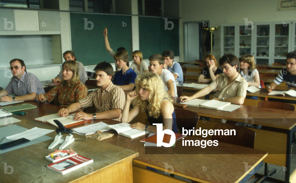 Image of Photography depicting Events in 1981 Hagen lessons at Cuno vocational school on 9 7 81 NRW 1981