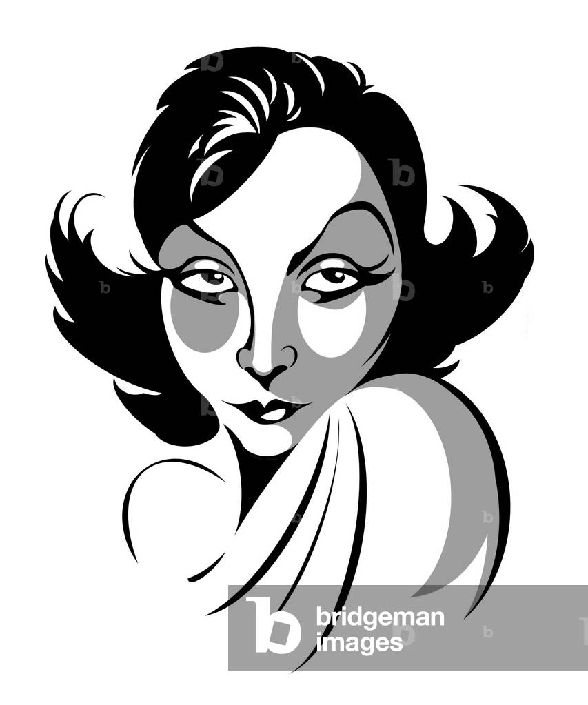 "Greta Garbo" di Neale Osborne, b/w
