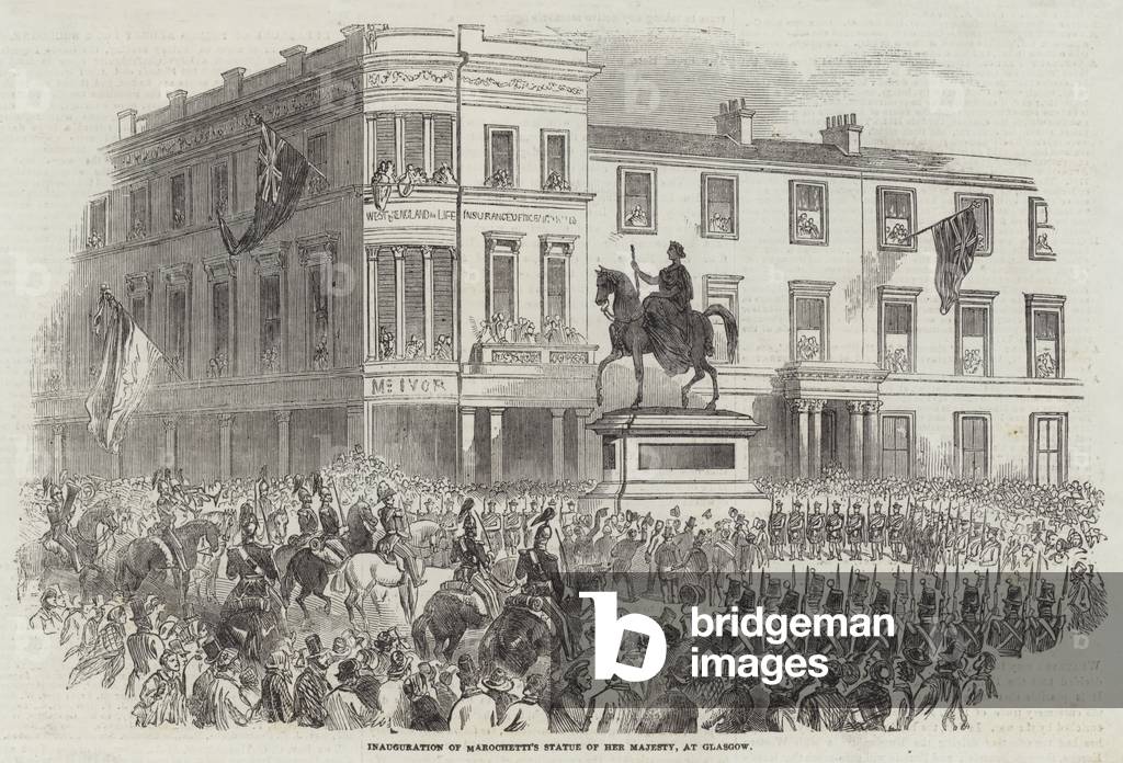 Inauguration de la statue de Sa Majesté Marochetti 1854 par English School