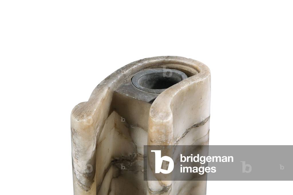 Rare Grand Vase 'PF213', c.1930 (alabaster & zinc) (see also 2657720-5)