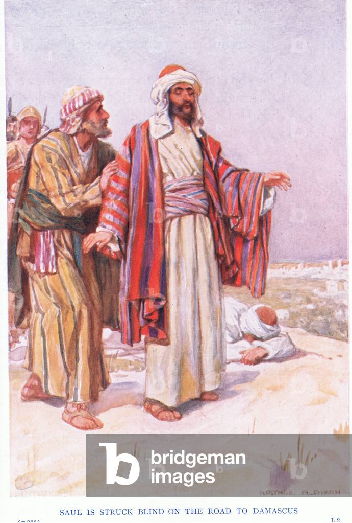 Immagine di Stampa "Saul è cieco sulla strada per Damasco" di Arthur A. Dixon