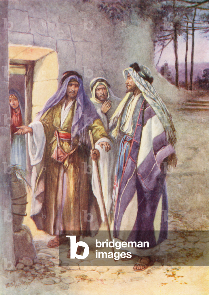 Image of Engraving depicting The Walk to Emmaus 1901 by Evelyn Stuart Hardy