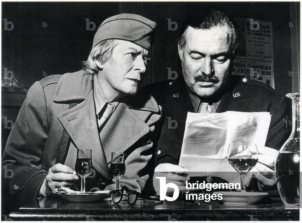 Janet Flanner (1892-1978) and Ernest Hemingway (1899-1961), Portrait Wearing Uniforms of War Correspondents, P