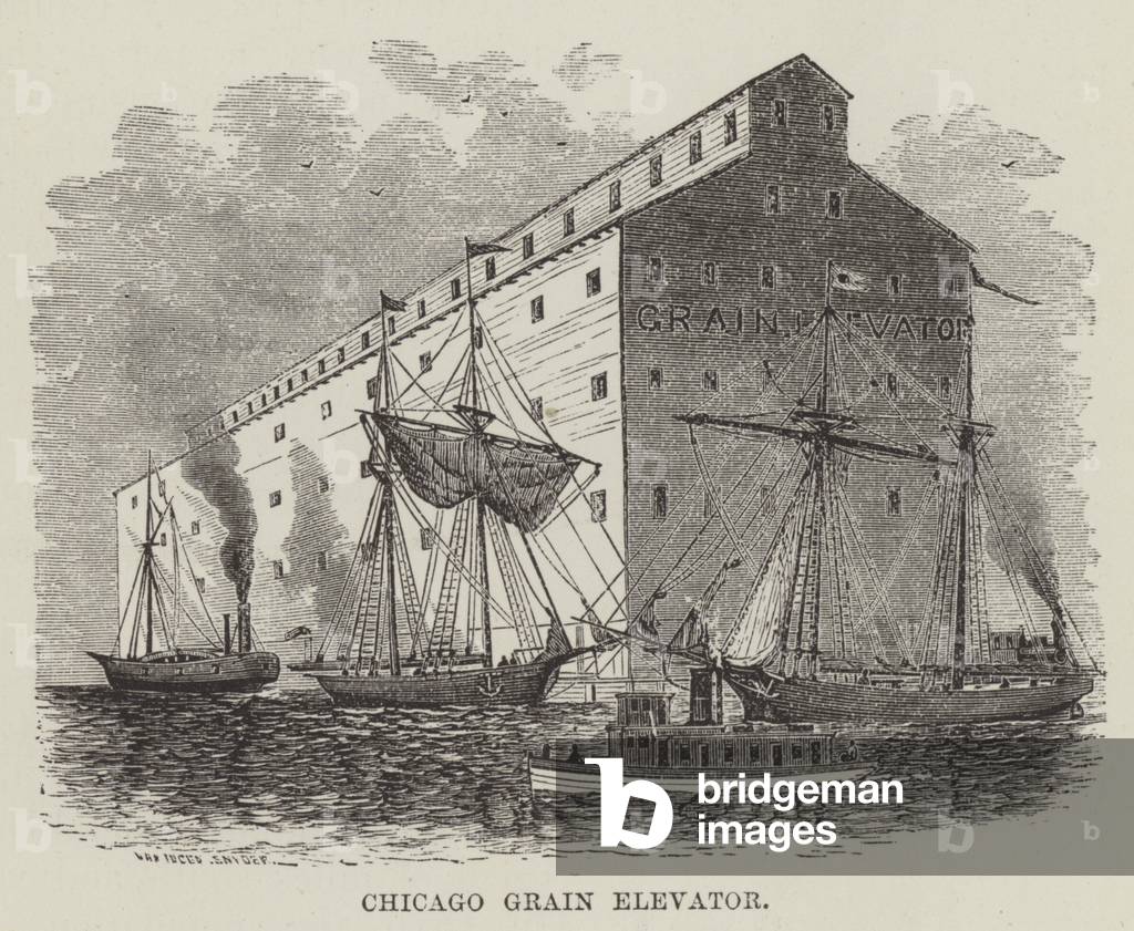 Chicago Grain Elevator (engraving)