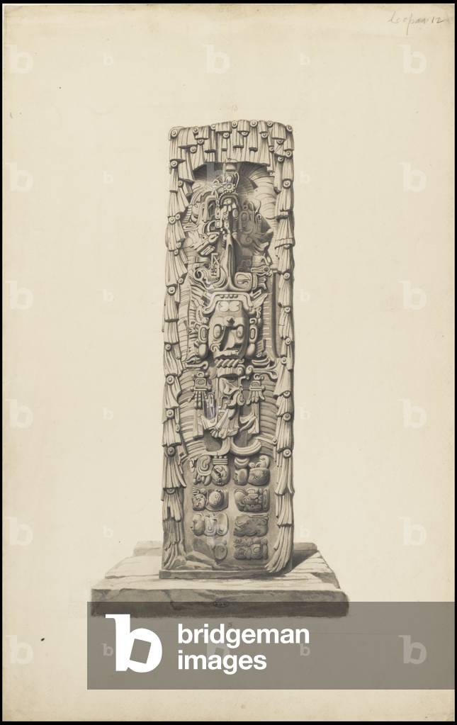 A collection of Waldeck's original artwork of Mesoamerica, Box 12 of 22, 1831 (print)