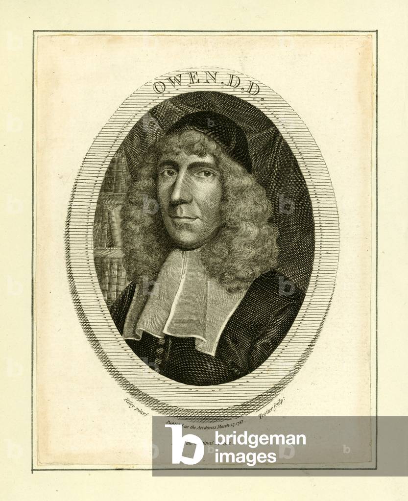 "John Owen (incisione)" di English School, b/w