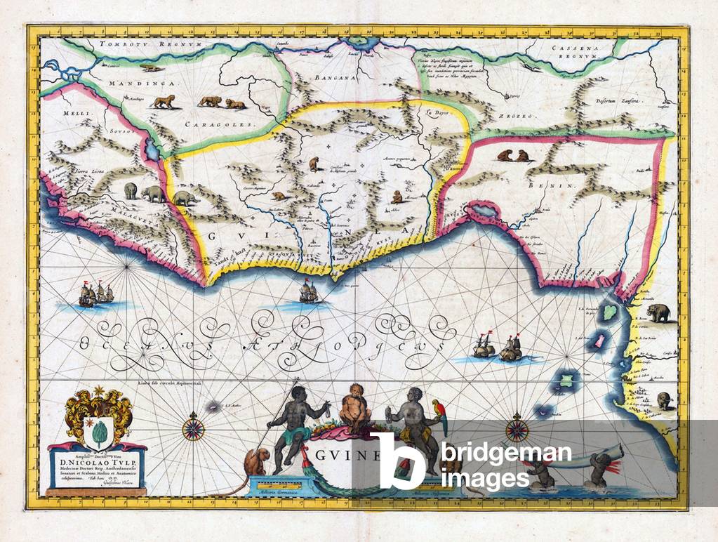 Africa Map Of Guinea And Surrounding Regions The Benin Kingdom Is Indicated In The East Amsterdam
