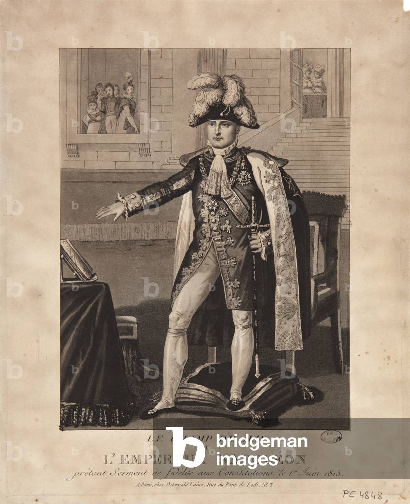 Il Champ de Mai, o L'Imperatore Napoleone giurando il giuramento di fedeltà alla costituzione, 1 giugno 1815, 
