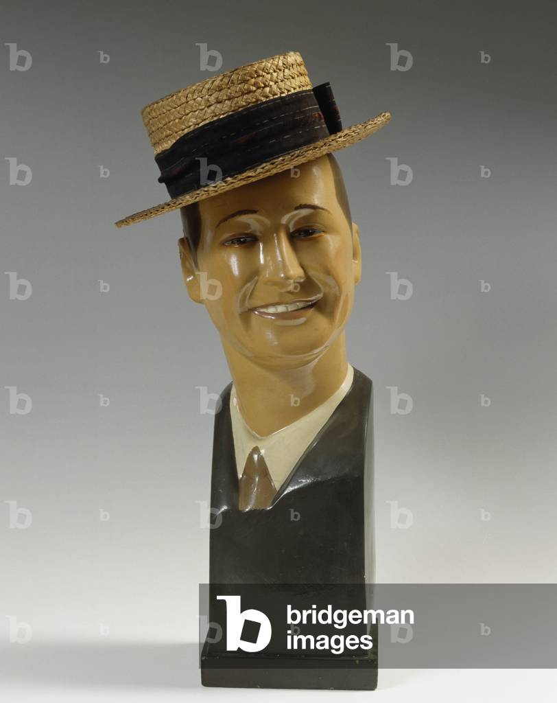 Bust Hat Image of Male bust for displaying hats inspired by Maurice Chevalier ...