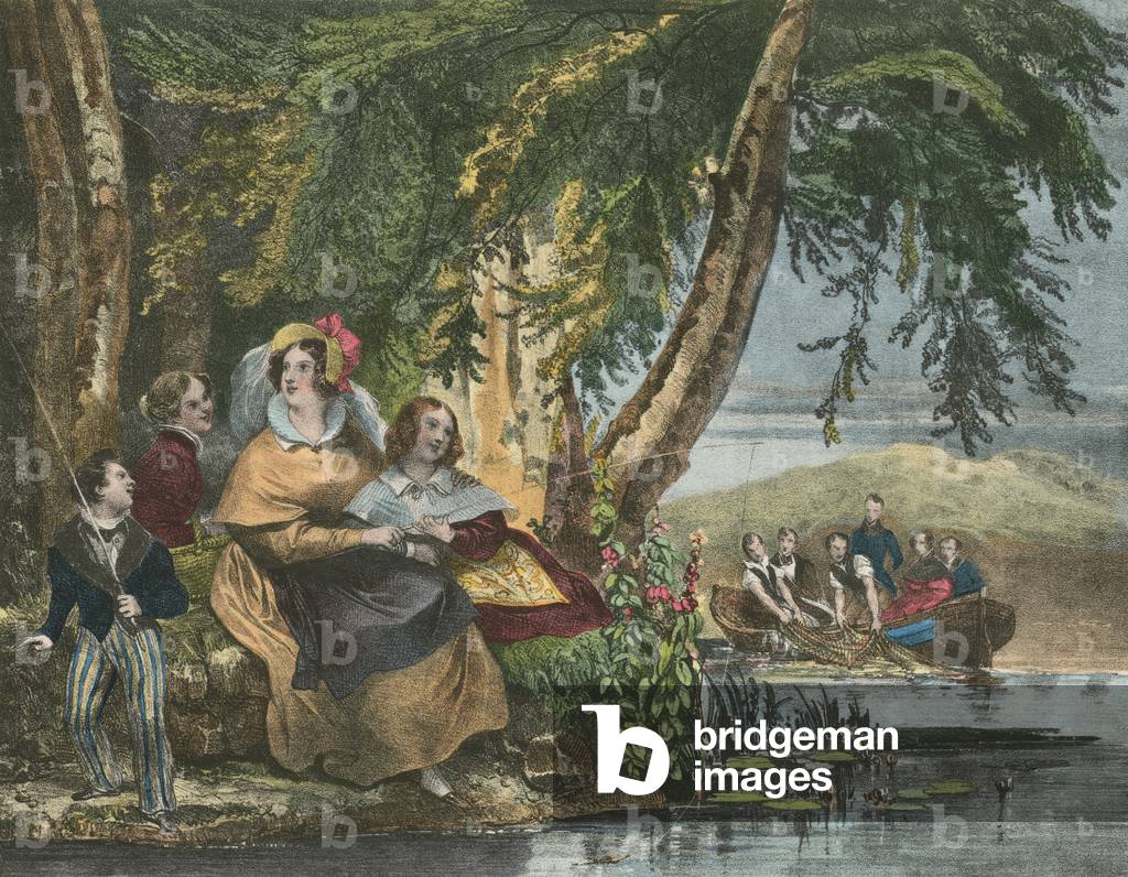 La Peche, Pesca (color lito)