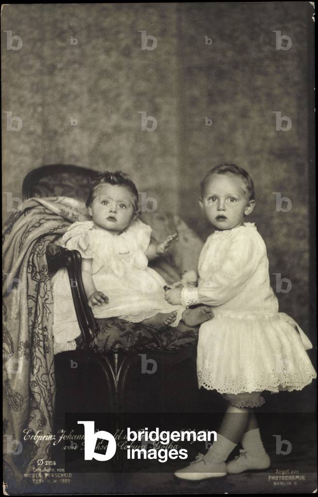 Immagine di Fotografia "Il Principe Ereditario Johann Leopold e la Principessa Sybille di Sassonia Coburgo Got