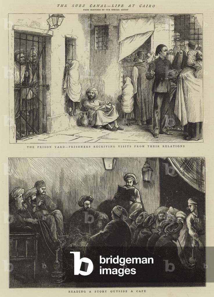 "il canale di suez" di William Bazett Murray, b/w