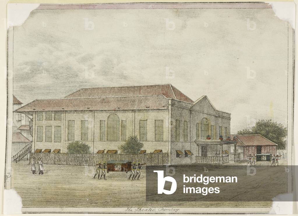 "Illustrazione di edificio indiano nel Deccan"