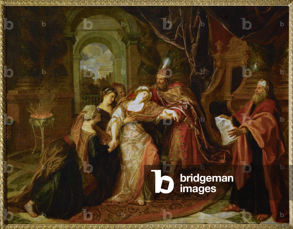 Image de Peinture représentant L' évanouissement d' Esther par Antoine Coypel