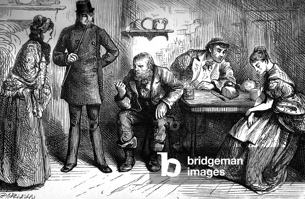 "Dleak Casa di Charles Dickens" 1801, b/w
