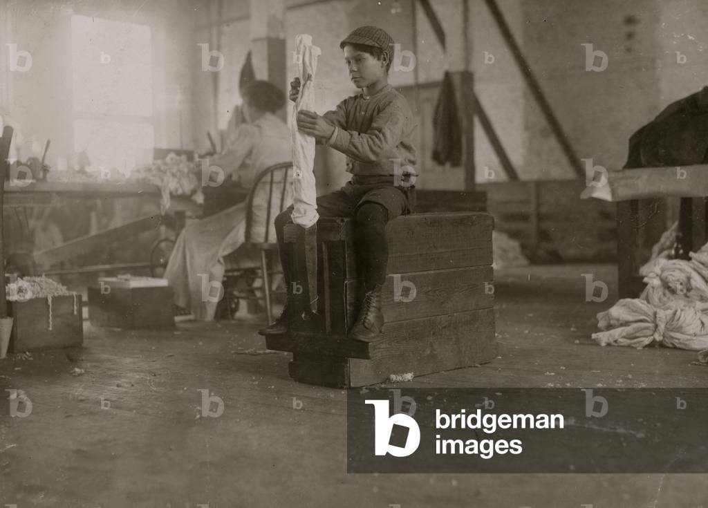 Tornitura calze in un mulino Tennessee 1910 (foto)