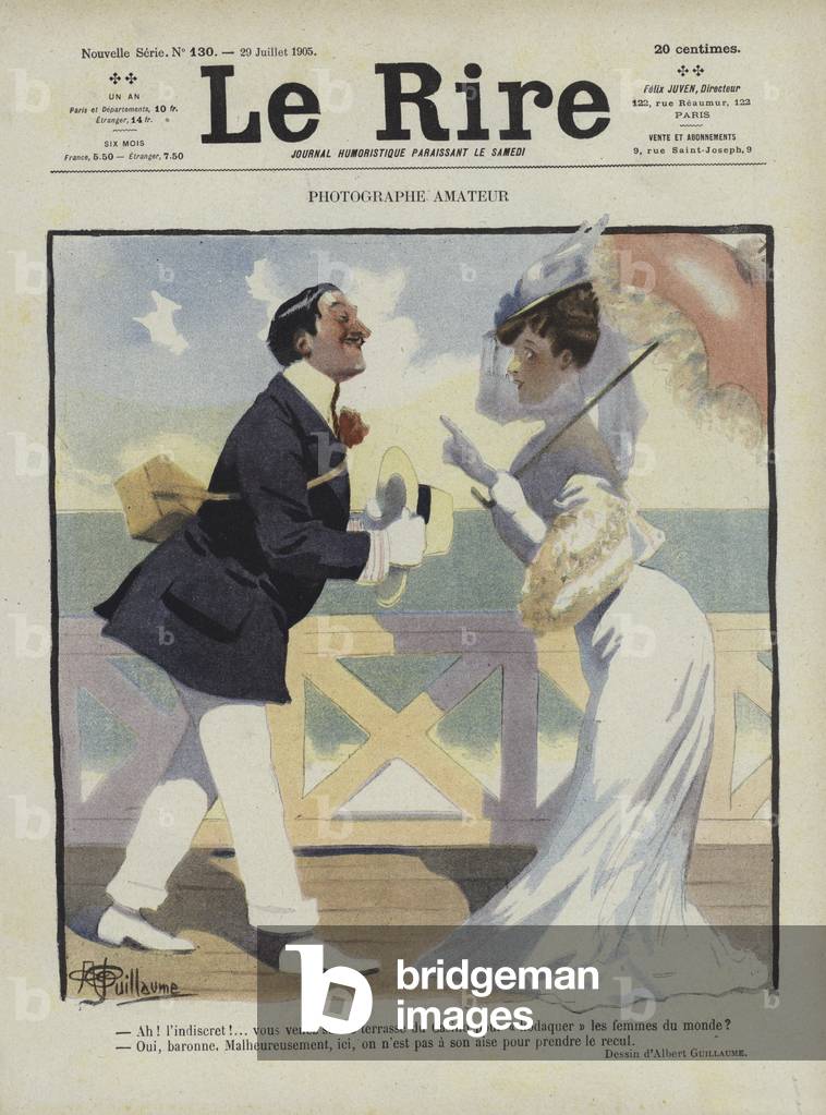 "Illustrazione per Le Rire (color lito)" di Albert Guillaume