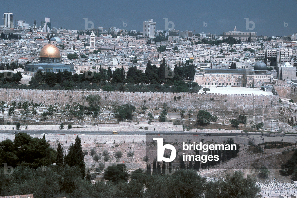 Immagine di Fotografia "Vista di Gerusalemme con il Monte del Tempio... (foto)" di Erich Lessing