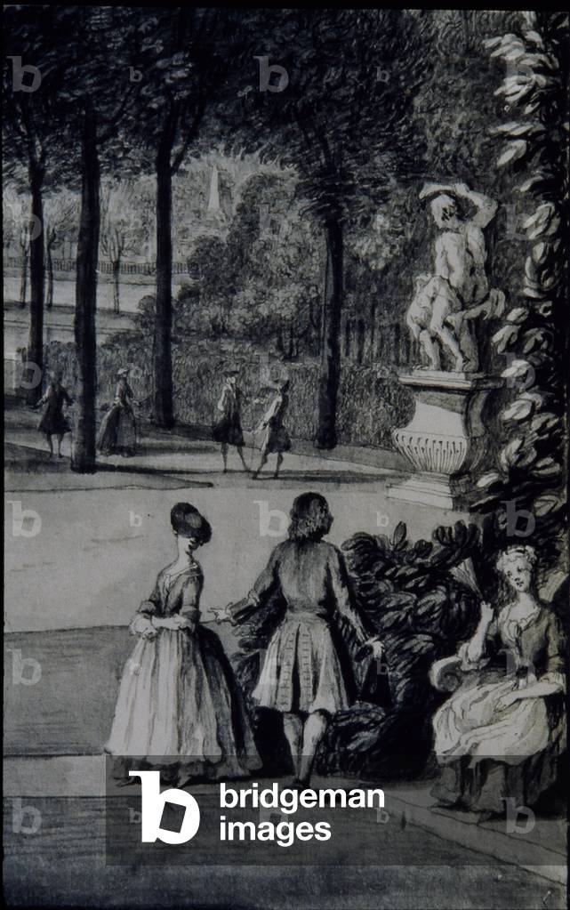 Detail of 'The Poplar Grove by Jacques Rigaud