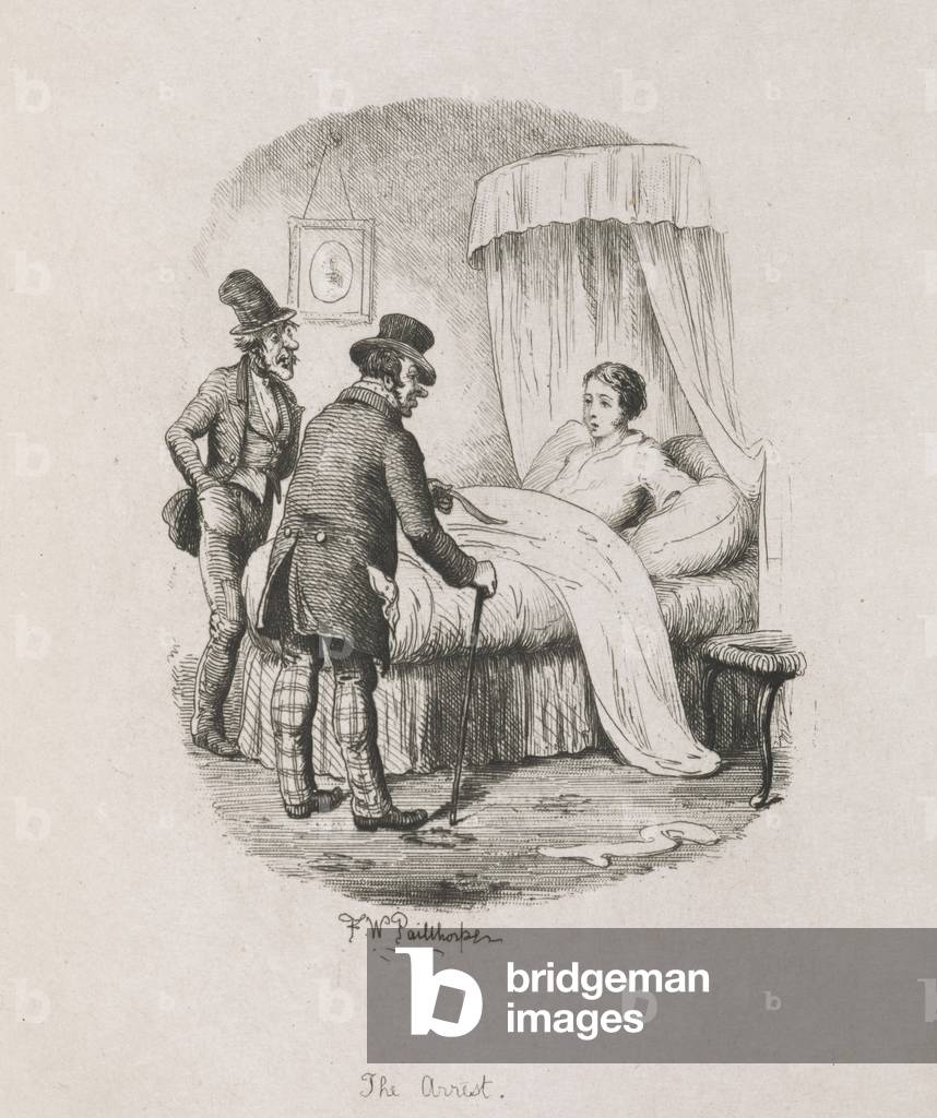 "«L'arresto». Pip? a letto", b/w