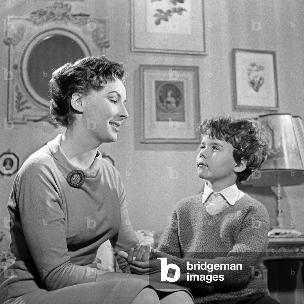 Image of Scene of family life in an NDR TV production, Germany