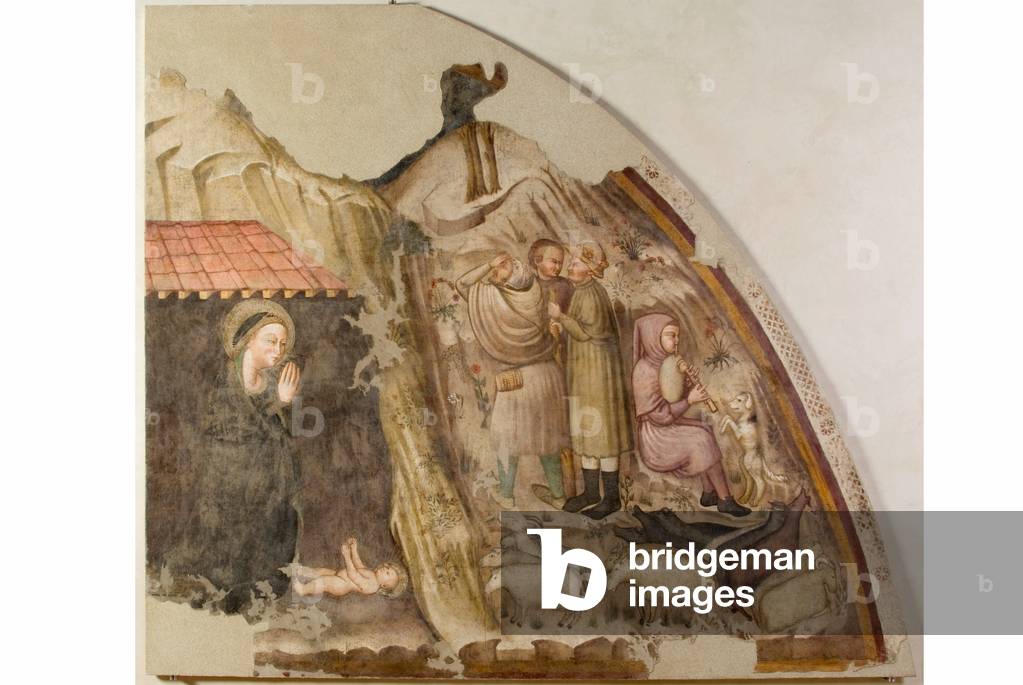 Image de Peinture représentant Adoration des bergers 1360 par Umbrian School