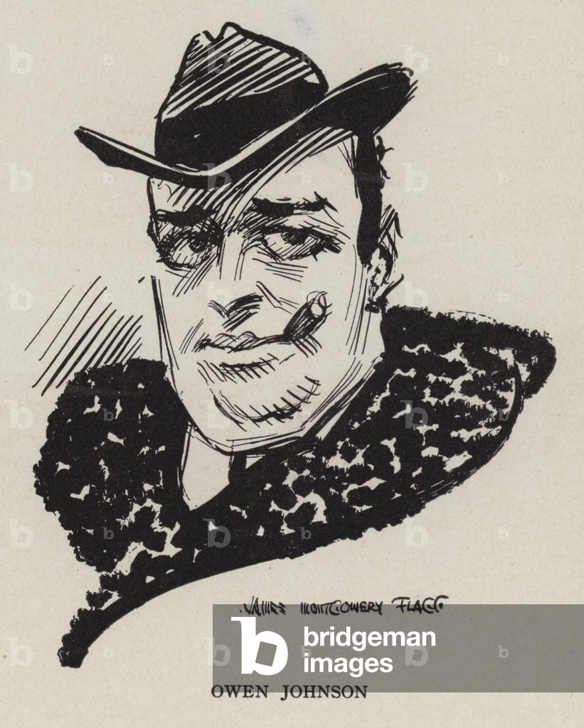 Bild von Druck "Owen Johnson" von James Montgomery Flagg
