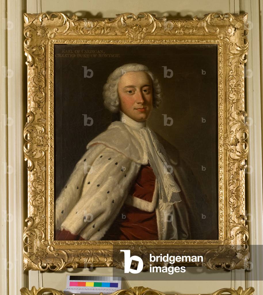 Ritratto di George Brudenell, IV conte di Cardigan e III duca di Montagu, K.G. (1712-1790) (olio su tela)