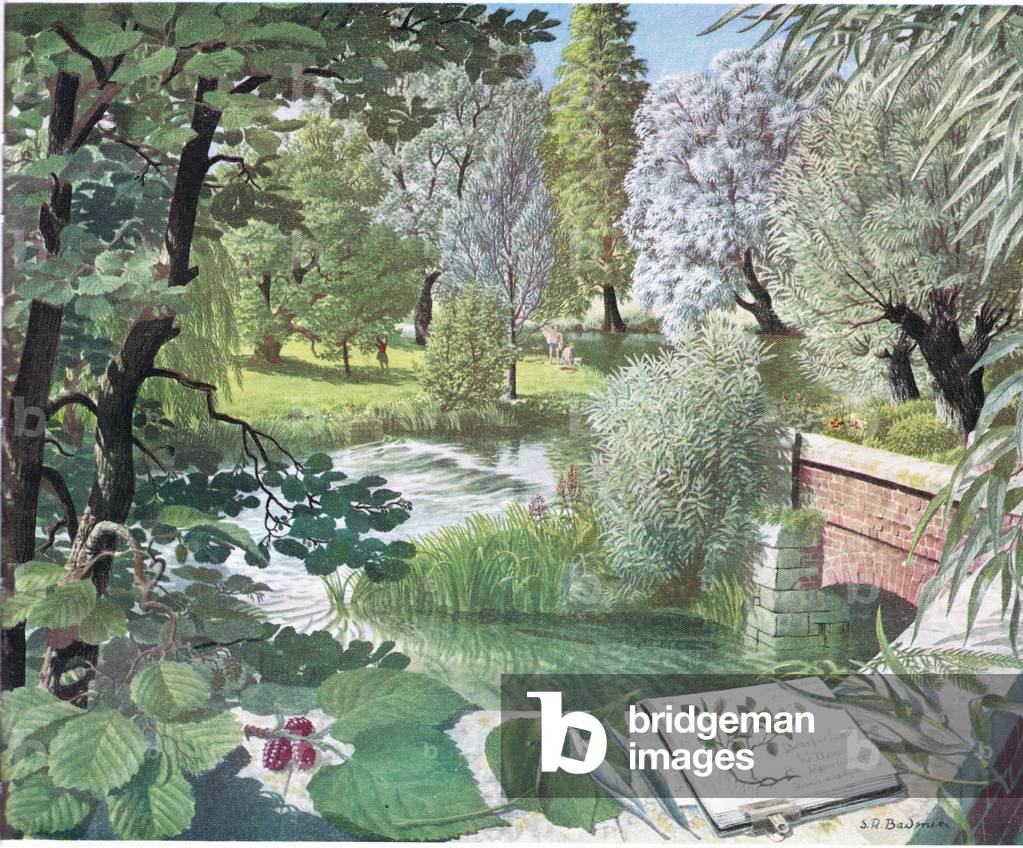 August (colour litho) by Stanley Roy Badmin