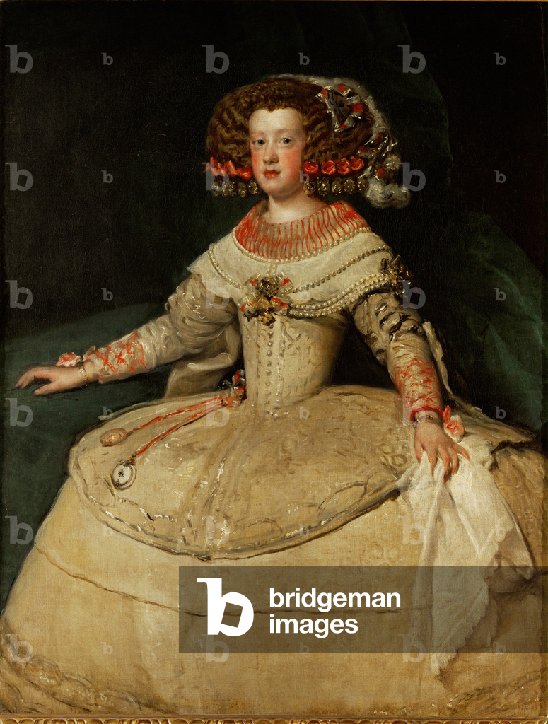 Maria Teresa, Infanta, figlia del re Filippo IV di Spagna e di sua moglie Isabella, sposò Luigi XIV di Francia