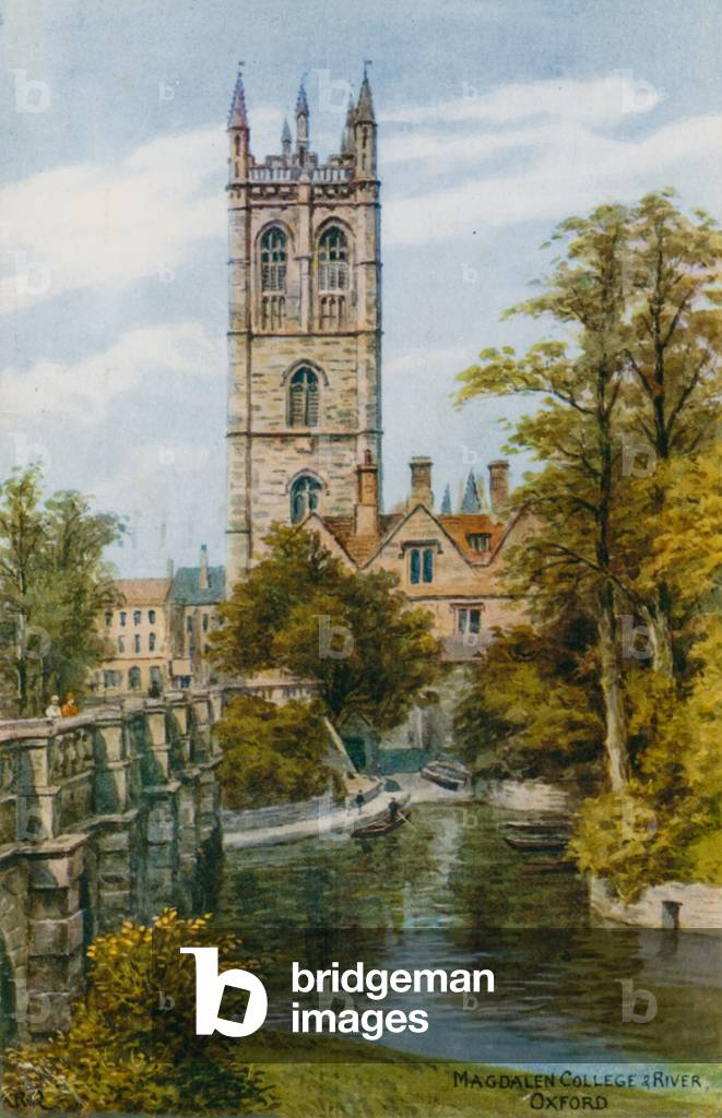 Magdalen College and River par Alfred Robert Quinton