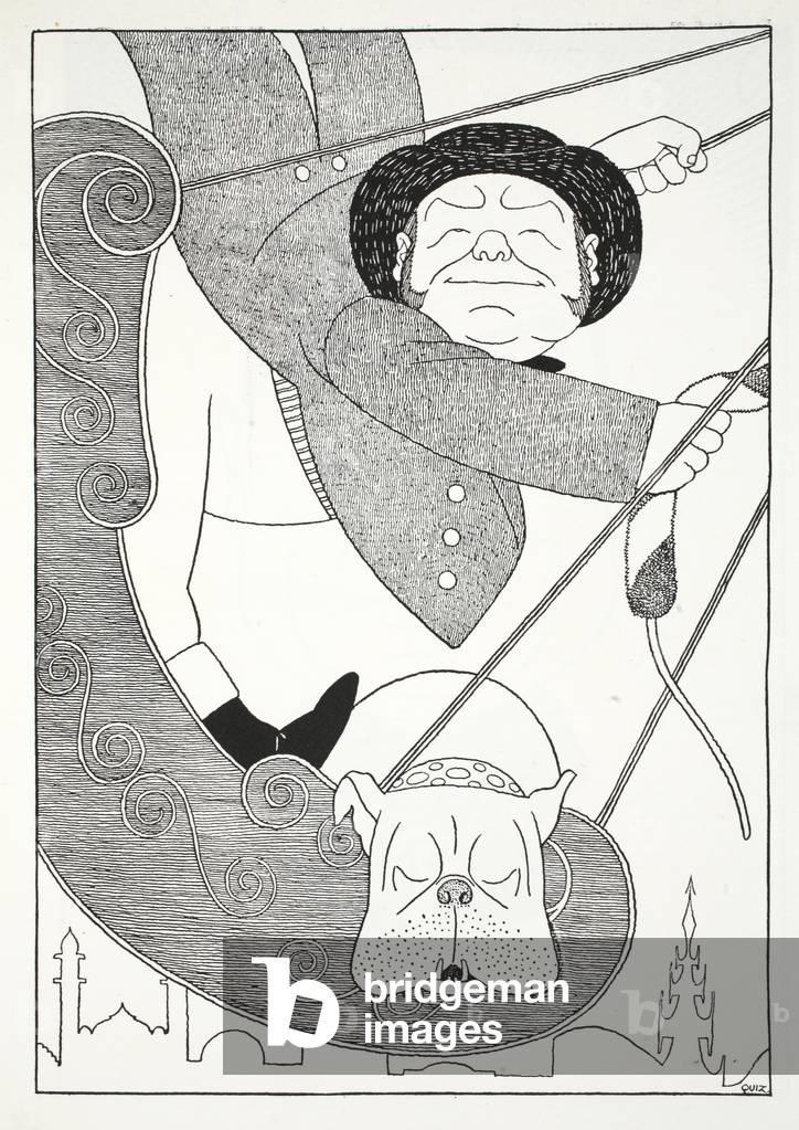 John Bull a Wembley, illustrazione da Ottanta Eight Cartoons di Powys Evans, pub. Cayme Press, 1926 (lito)