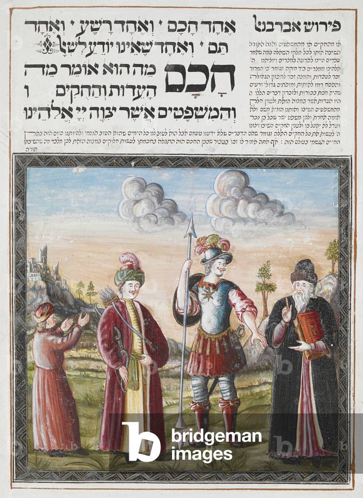 "Die vier Söhne des Pascha Haggada: die Weisen"