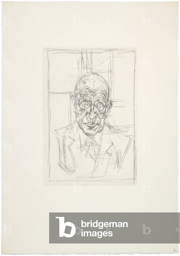 Michel Leiris [Gesicht auf VIII], 1958-60 (Radierung)