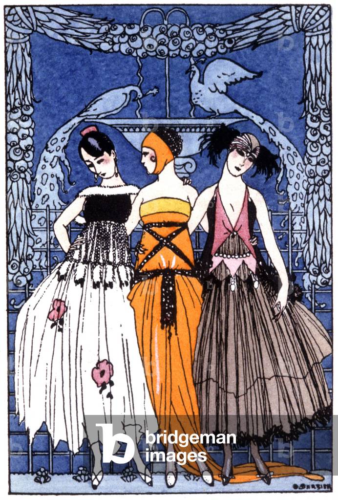 Les trois graces 1920 par Georges Barbier
