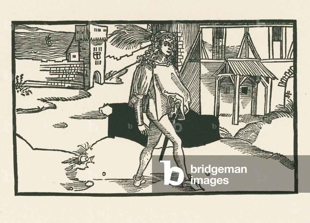 Bild von Druck "Phaedria" 1492 von Albrecht Dürer or Duerer