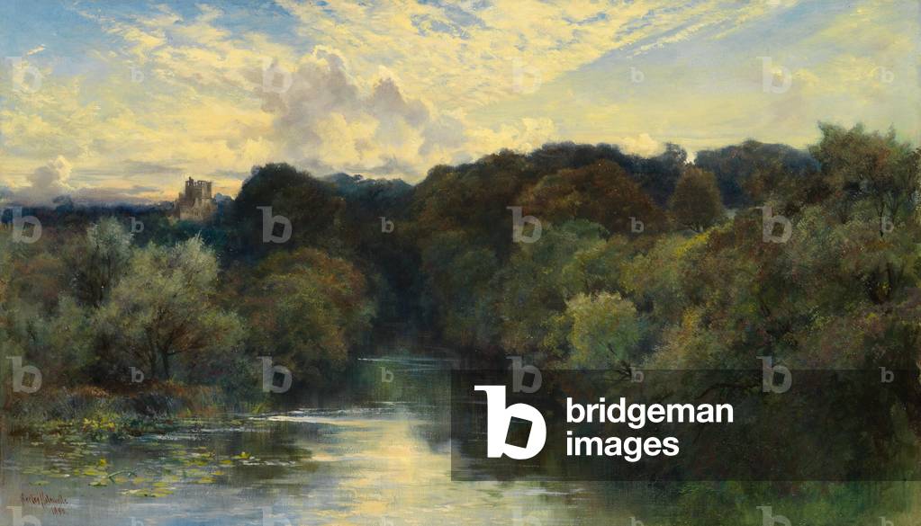 Auf dem Greta, Yorkshire, 1890 (öl auf leinwand)
