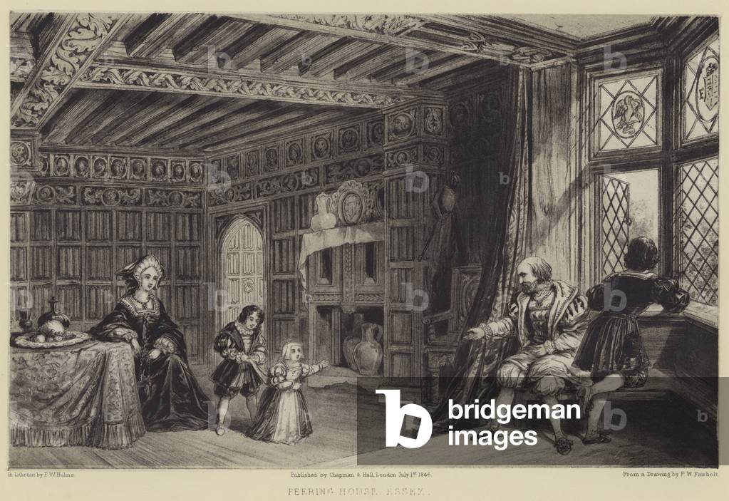 "Feering House" von Frederick William Fairholt, b/w