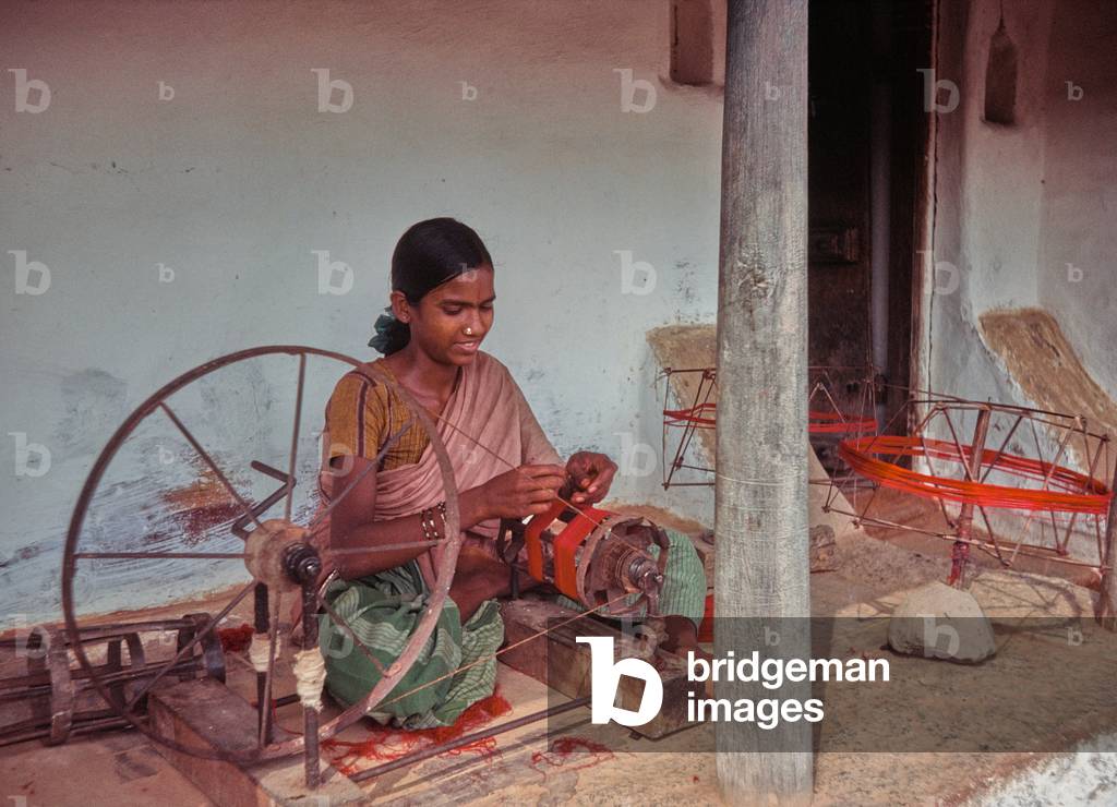 Scène de rue, Kanchpuram, Inde, 1978 (photo)