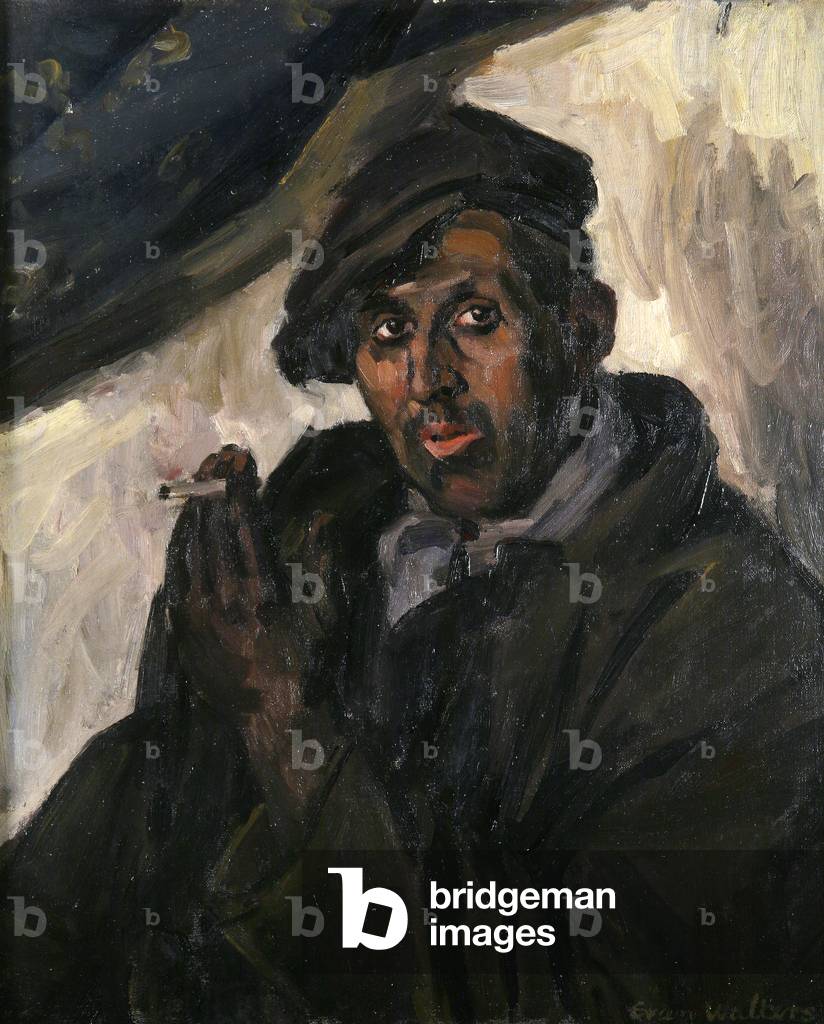 Un gallese minatore, c. 1930 (olio su tela)